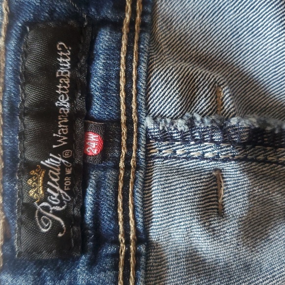 Royalty for me Wanabettabutt Sz. 24W Blue Jeans - Picture 4 of 13